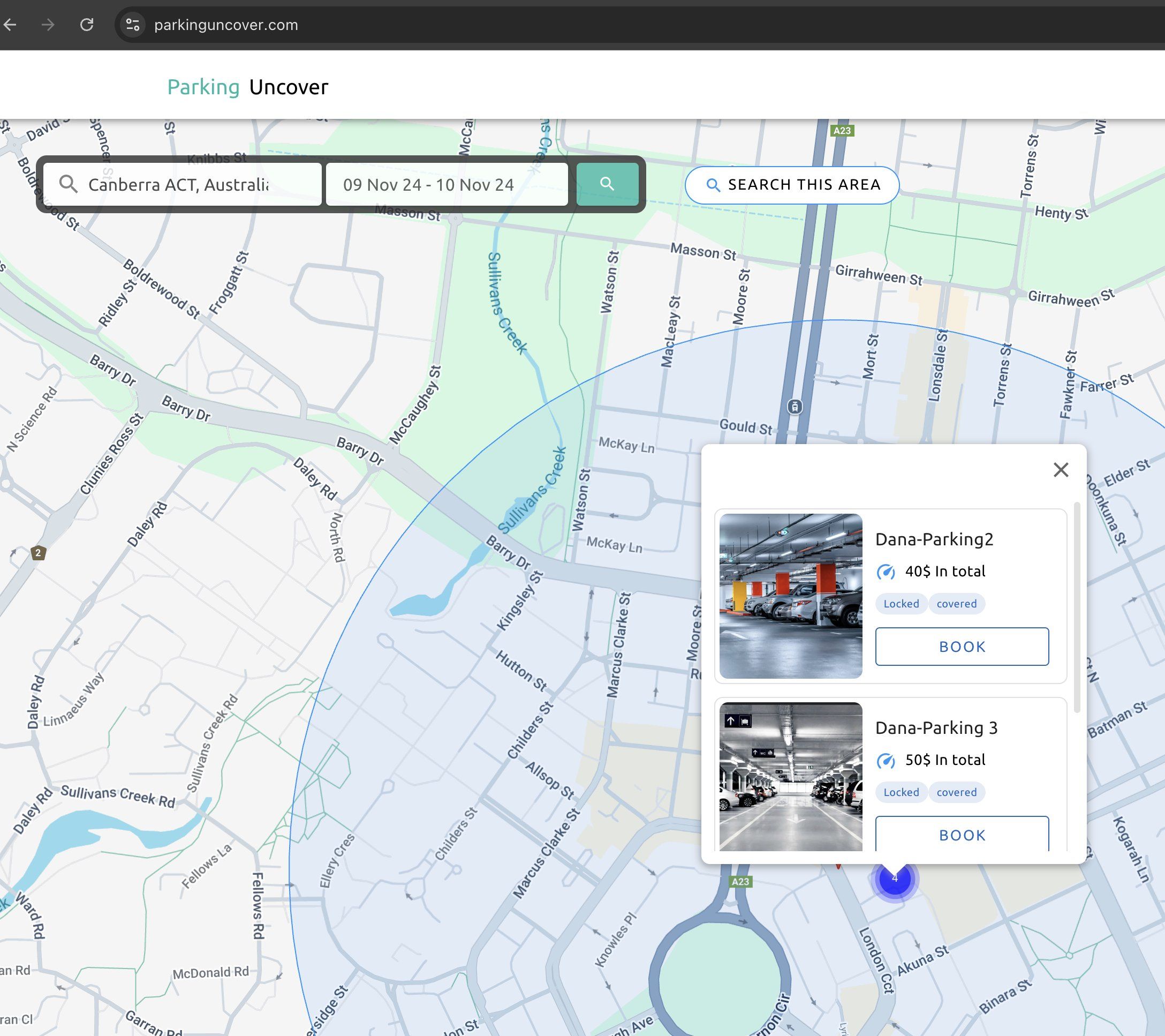 ParkingUncover - Connecting users with parking spaces for short and long-term needs